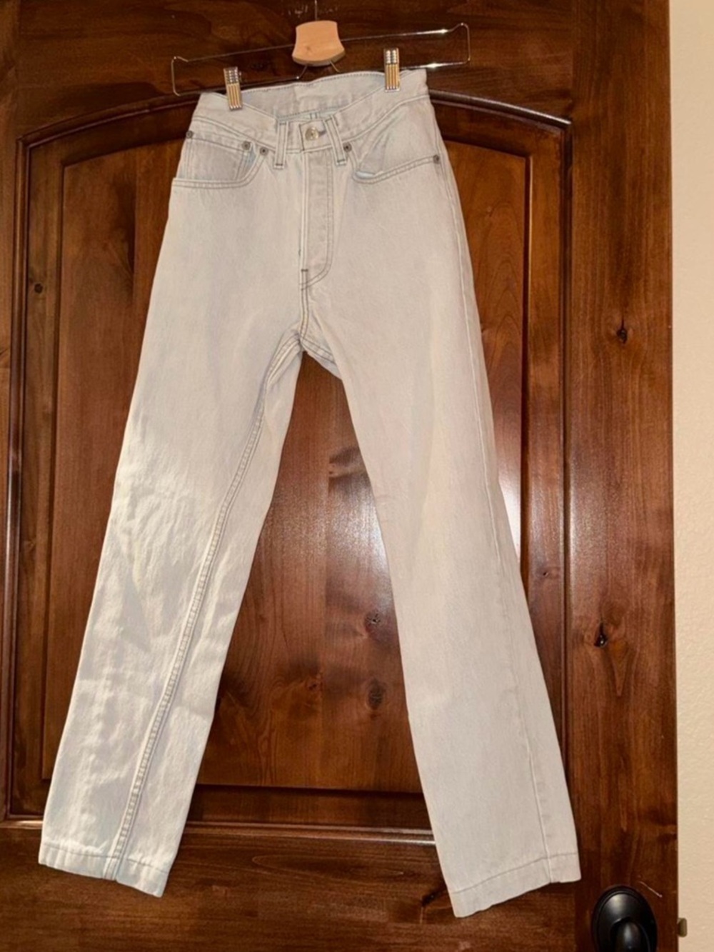 Levi's Light Wash High-Rise Straight Jeans